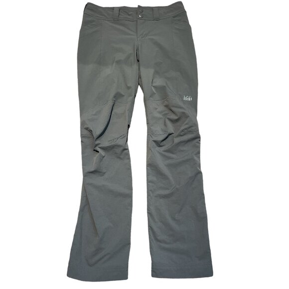 REI Screeline Hiking Women's Pants Size 4 Grey 5 Pockets Vented at Back - Picture 14 of 15